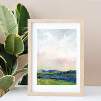 Ready to frame print- Blue Valley