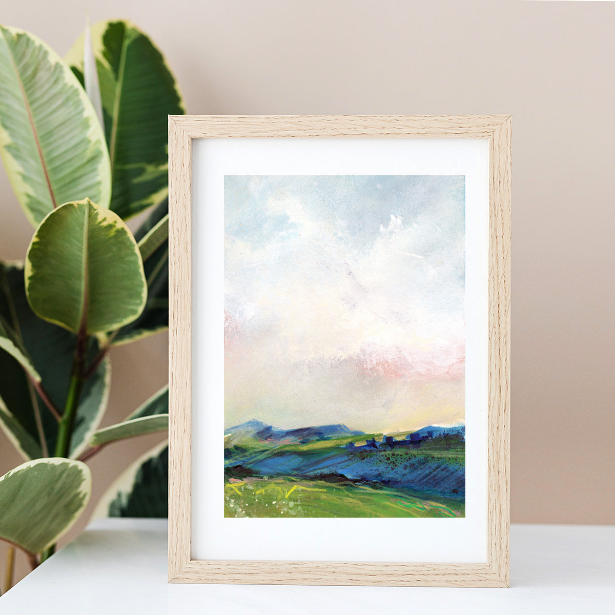 Ready to frame print- Blue Valley