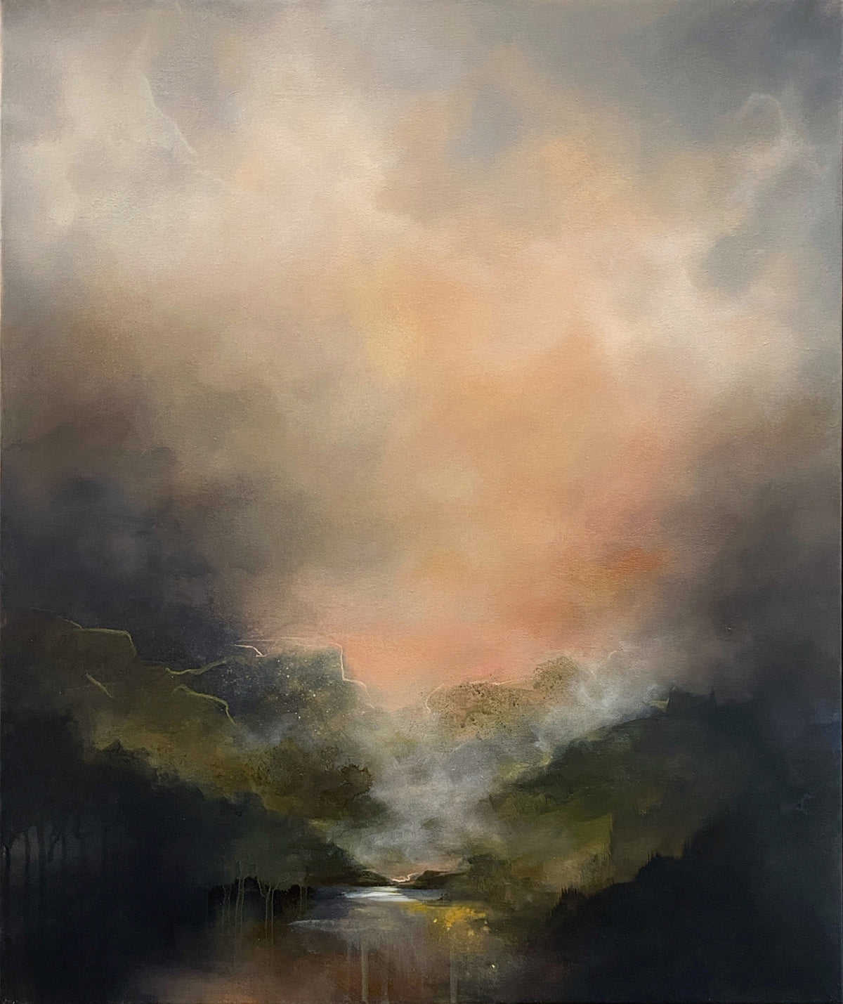 Cradled In The Arms Of Mountains, 60cm x 50cm