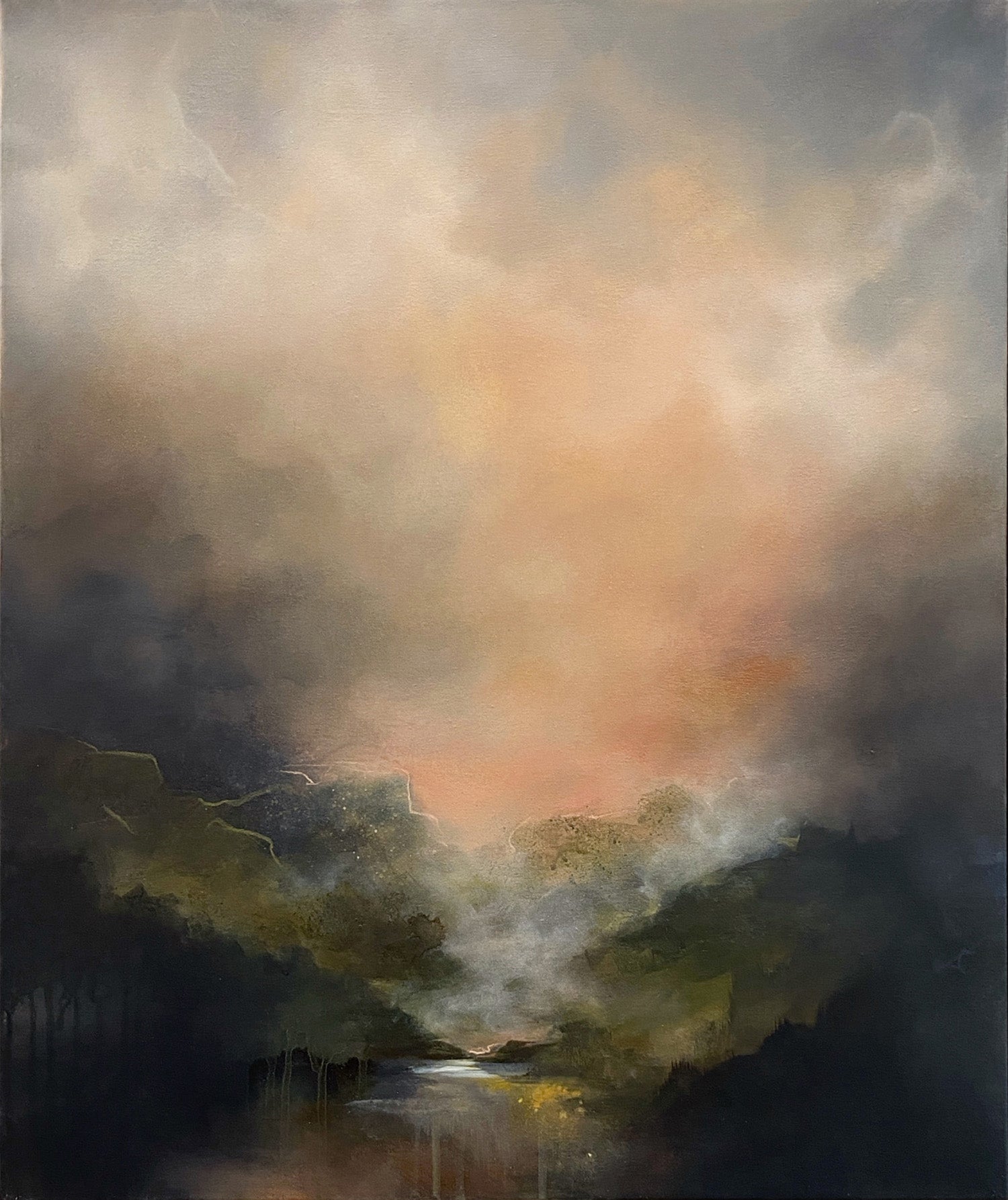 Cradled In The Arms Of Mountains, 60cm x 50cm