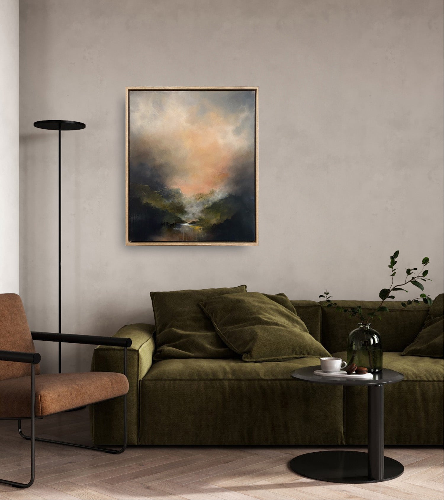 Cradled In The Arms Of Mountains, 60cm x 50cm