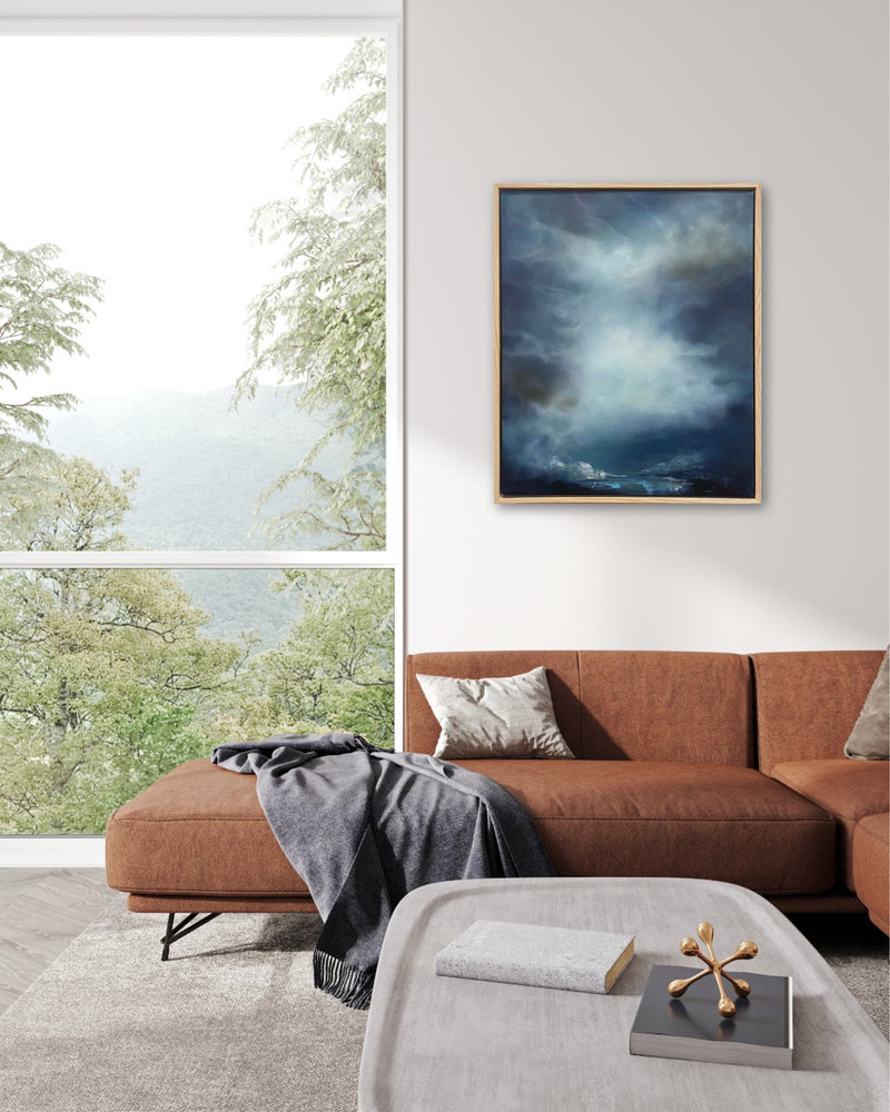 Winter Sea Drift, 60.5cm x 50.5cm - ARTBID LIVE AUCTION 28 SEPT ✨ BID NOW✨