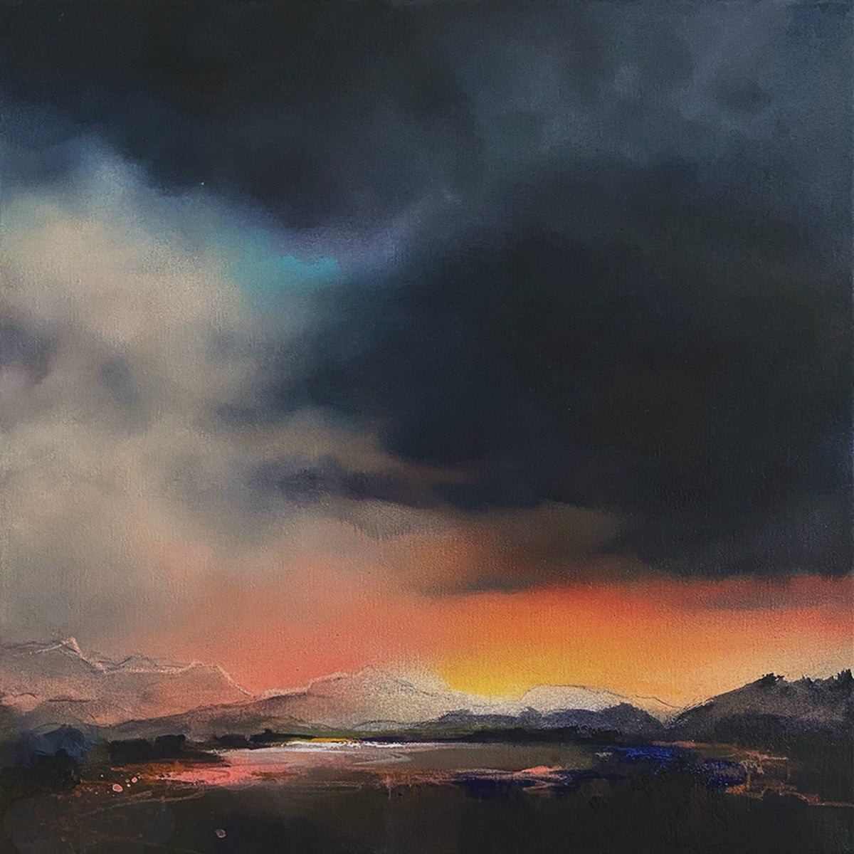 I Followed The Glow From The Beginning To The End, 40cm x 40cm