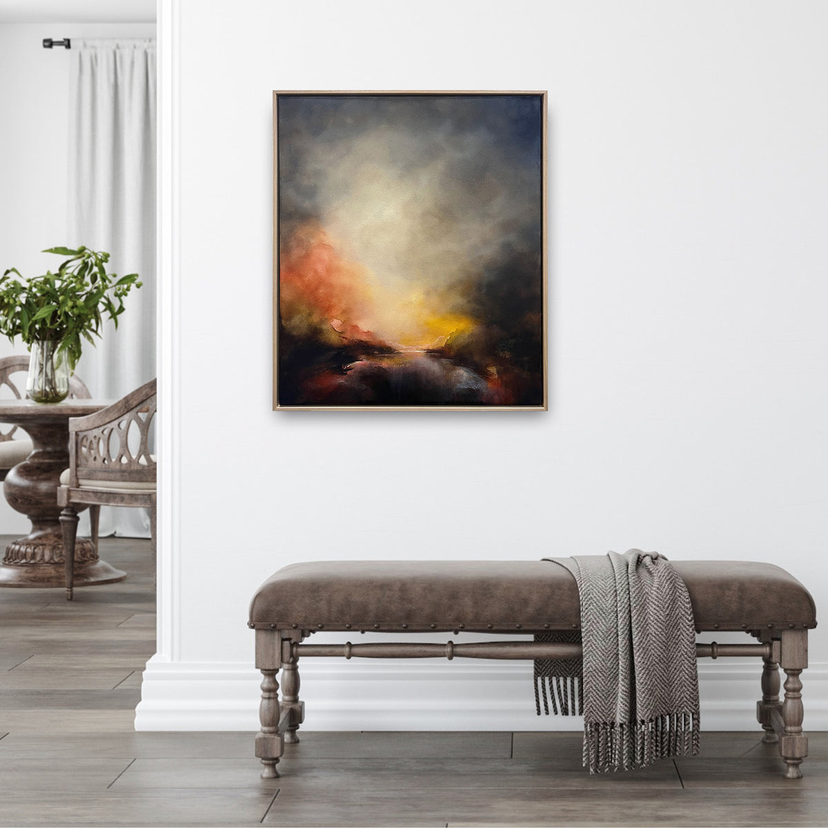 Spinning Light Into Silk, 70cm x 60cm