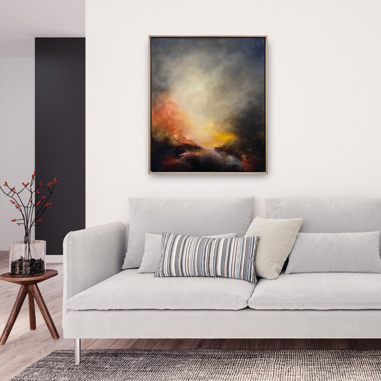 Spinning Light Into Silk, 70cm x 60cm