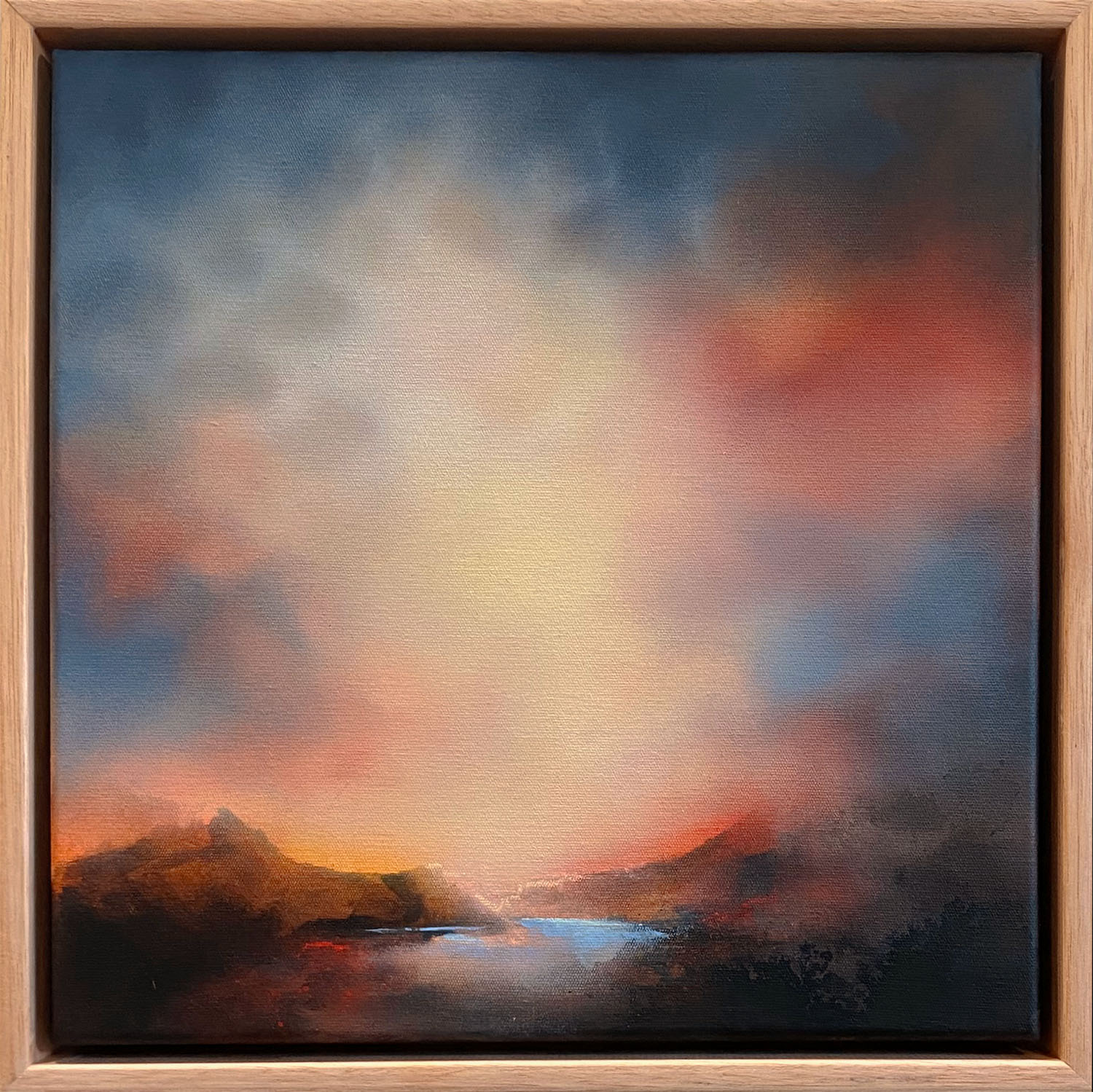The Evening Fell Into Blue, 30cm x 30cm ✨RESERVED FOR ONLINE AUCTION✨
