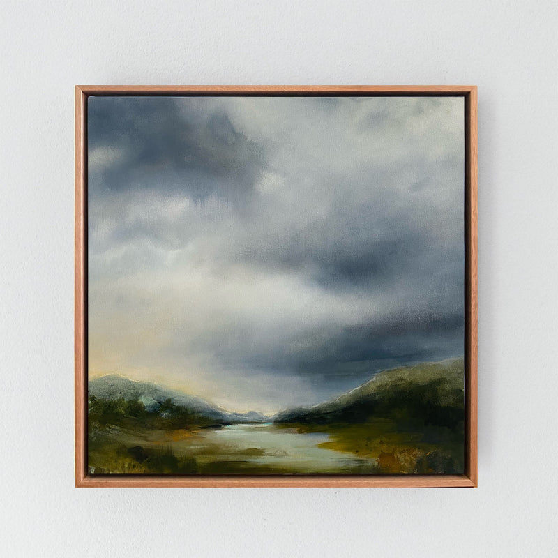 Under Clouds That Promise Rain, 51cm x 51cm