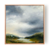 Under Clouds That Promise Rain, 51cm x 51cm