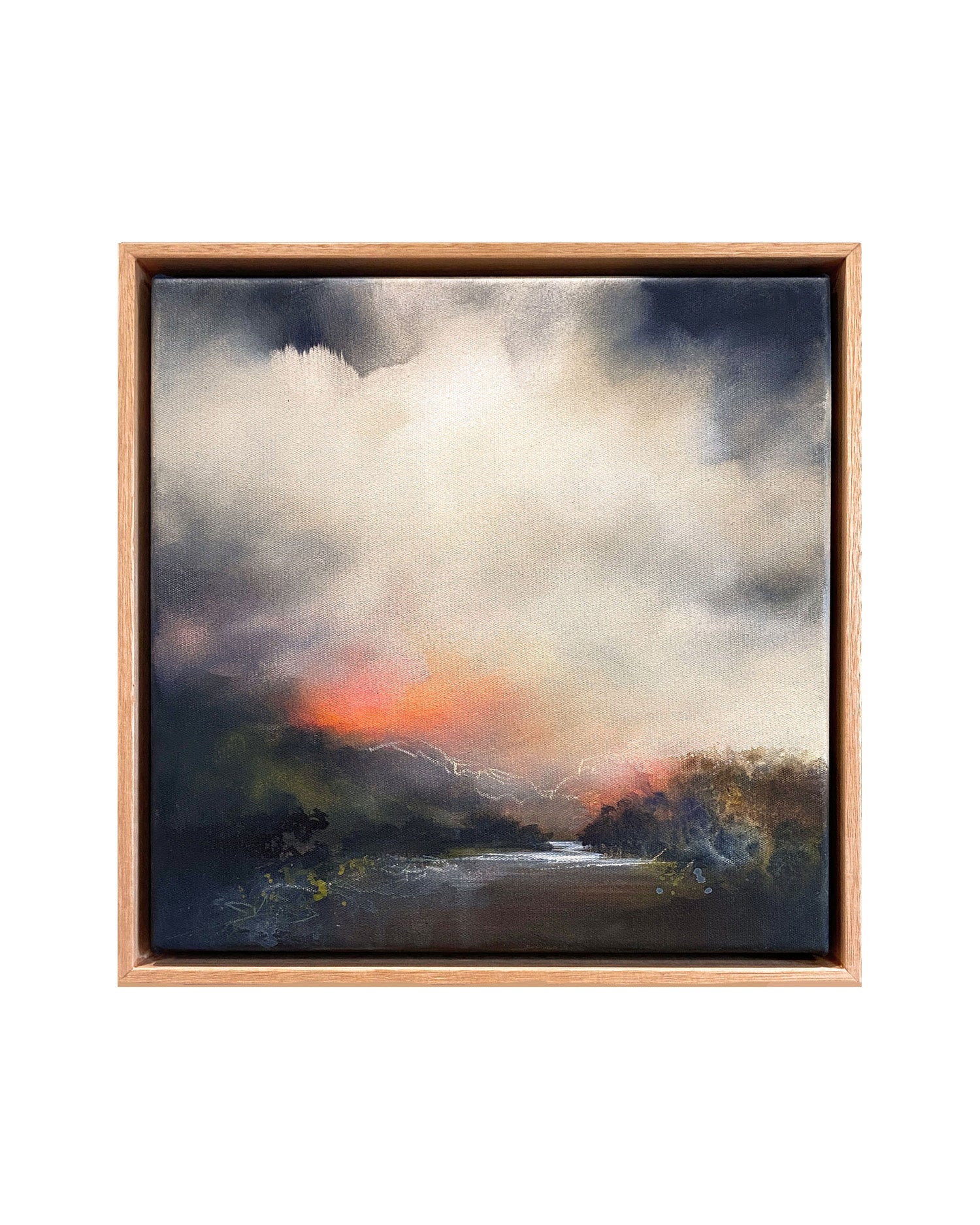 Up River, Where The Colours Go, 30cm x 30cm