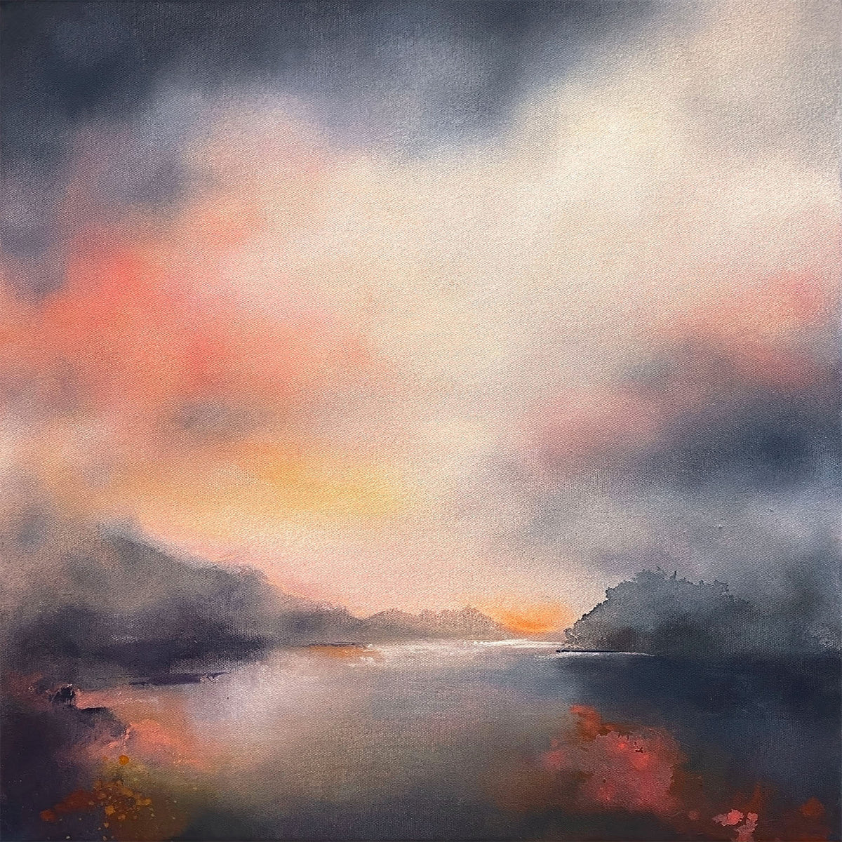 Waiting For The Night To Come, 40cm x 40cm