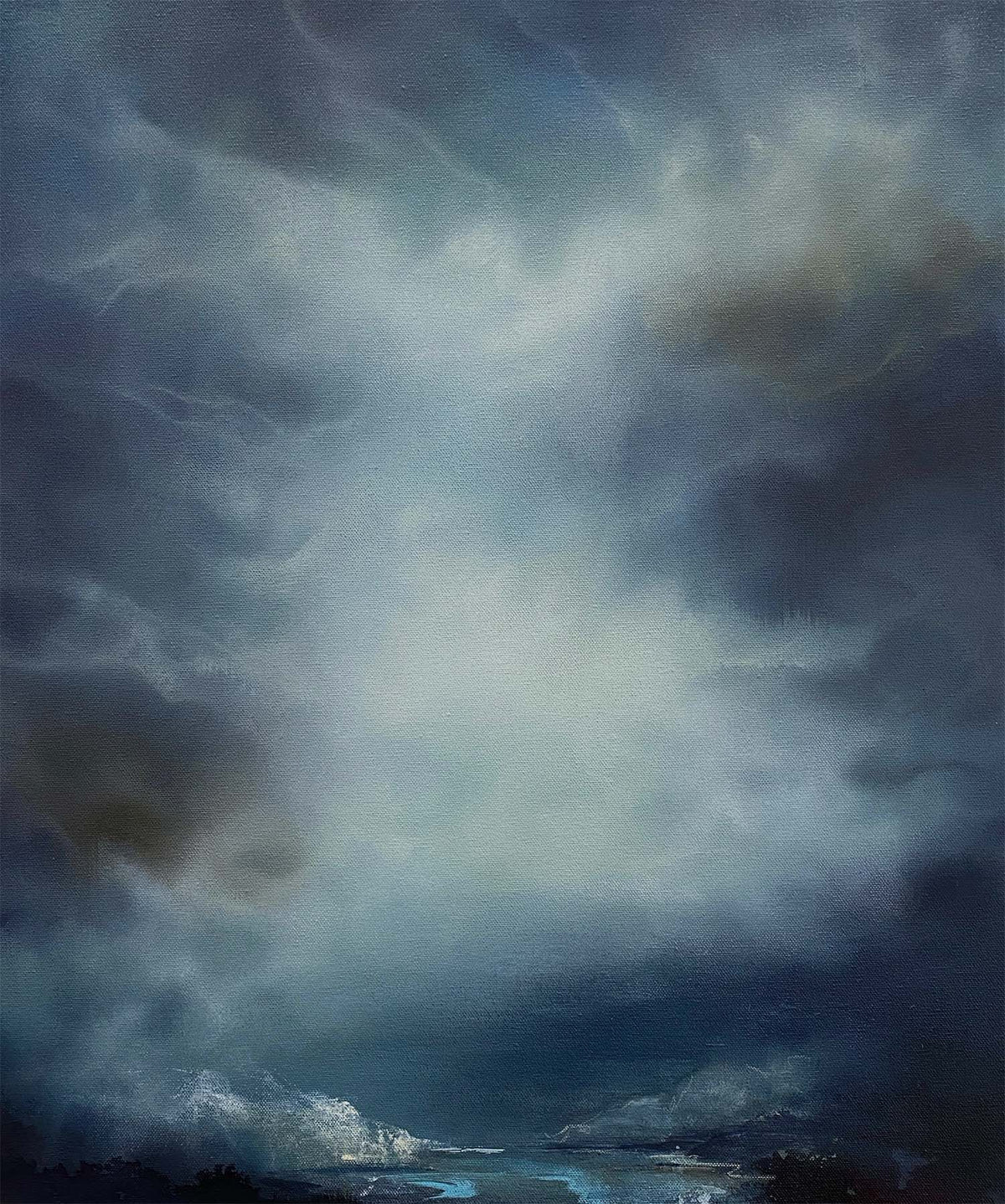 Winter Sea Drift, 60.5cm x 50.5cm