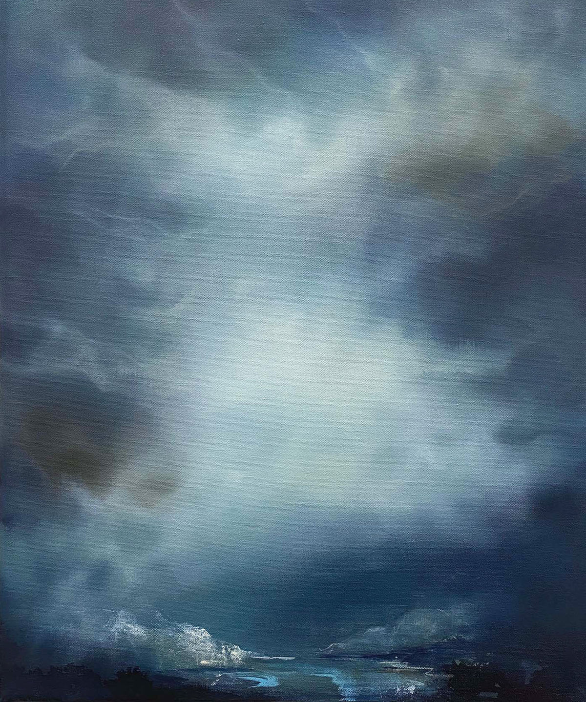 Winter Sea Drift, 60.5cm x 50.5cm - ARTBID LIVE AUCTION 28 SEPT ✨ BID NOW✨