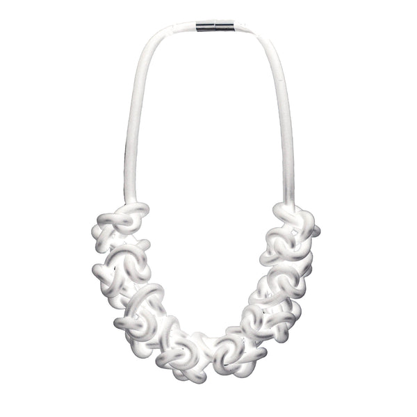 Rubber neckpieces, white