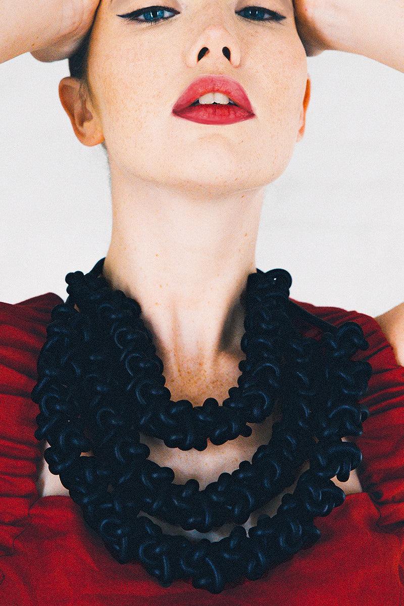 Rubber Statement Necklaces